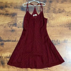 Maroon hollister dress